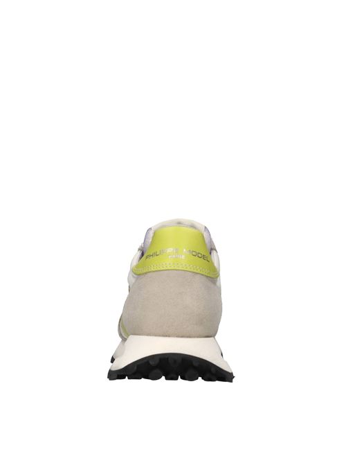 Sneakers in pelle e tessuto PHILIPPE MODEL | TILD WP10BIANCO-GRIGIO-GIALLO
